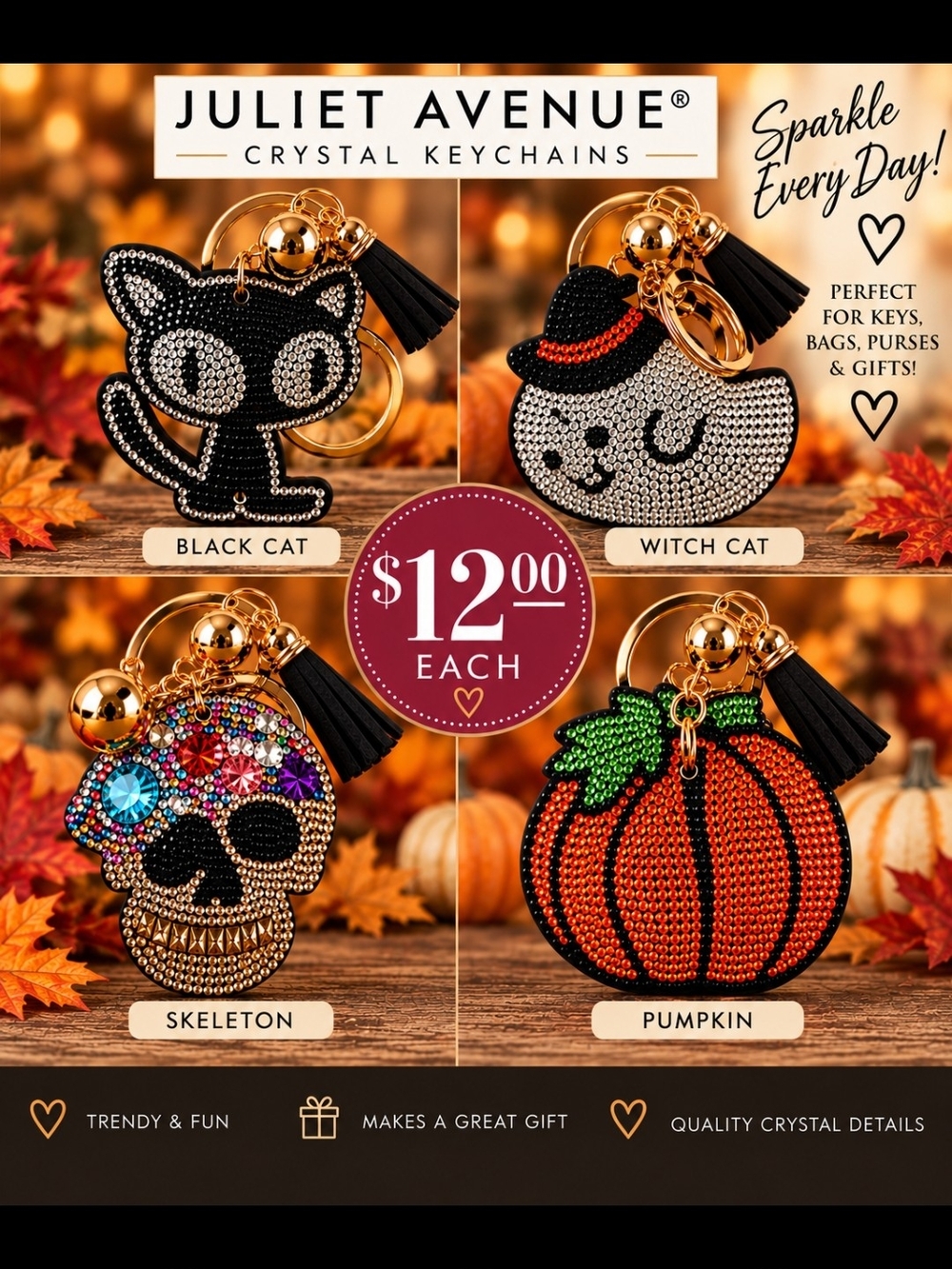 Fall/Halloween Keychains